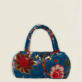 BOLT05 Bolso Terciopelo Pájaros Azul-The Nook Store