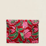 Cartera de Mano 22 Flores Frambuesa