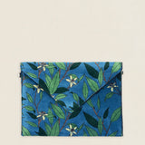 Cartera de mano 30 Azul Hojas