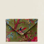 Cartera de Mano 14 Pájaros Verde Kaki The Nook Store