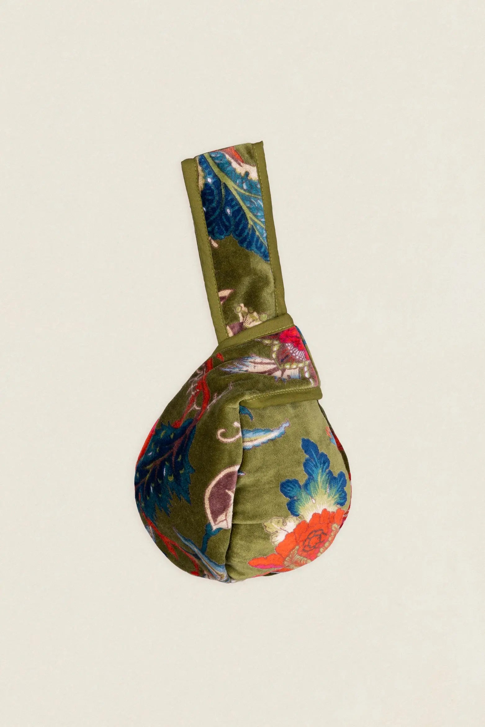 Bolso Asa Verde Kaki Flores BOA15 The Nook Store