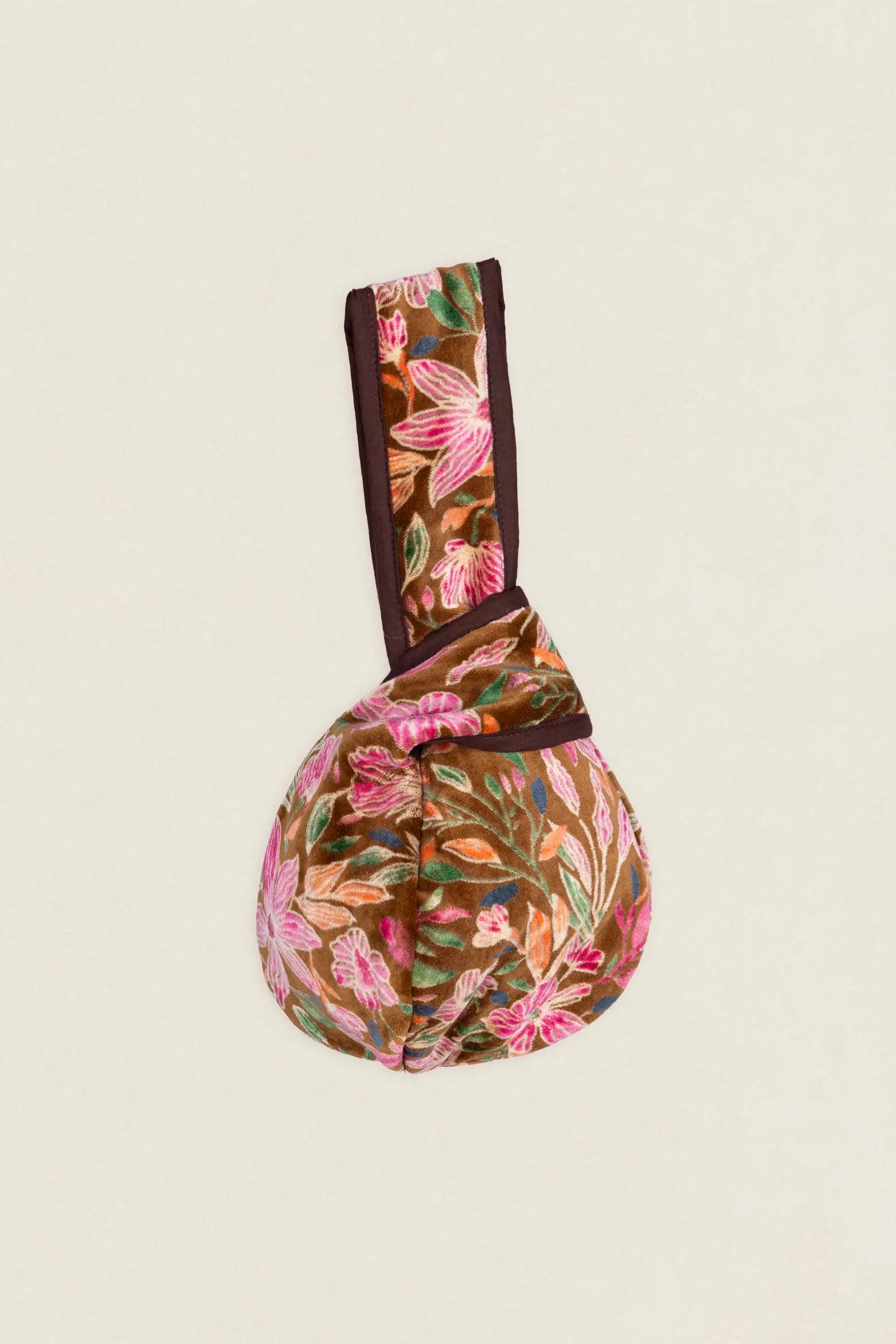 Bolso Asa Marrón Flores BOA17 The Nook Store