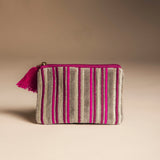 Monedero Terciopelo Lines Grey