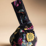 Bolso Asa Negro Flores Multicolor BOA59