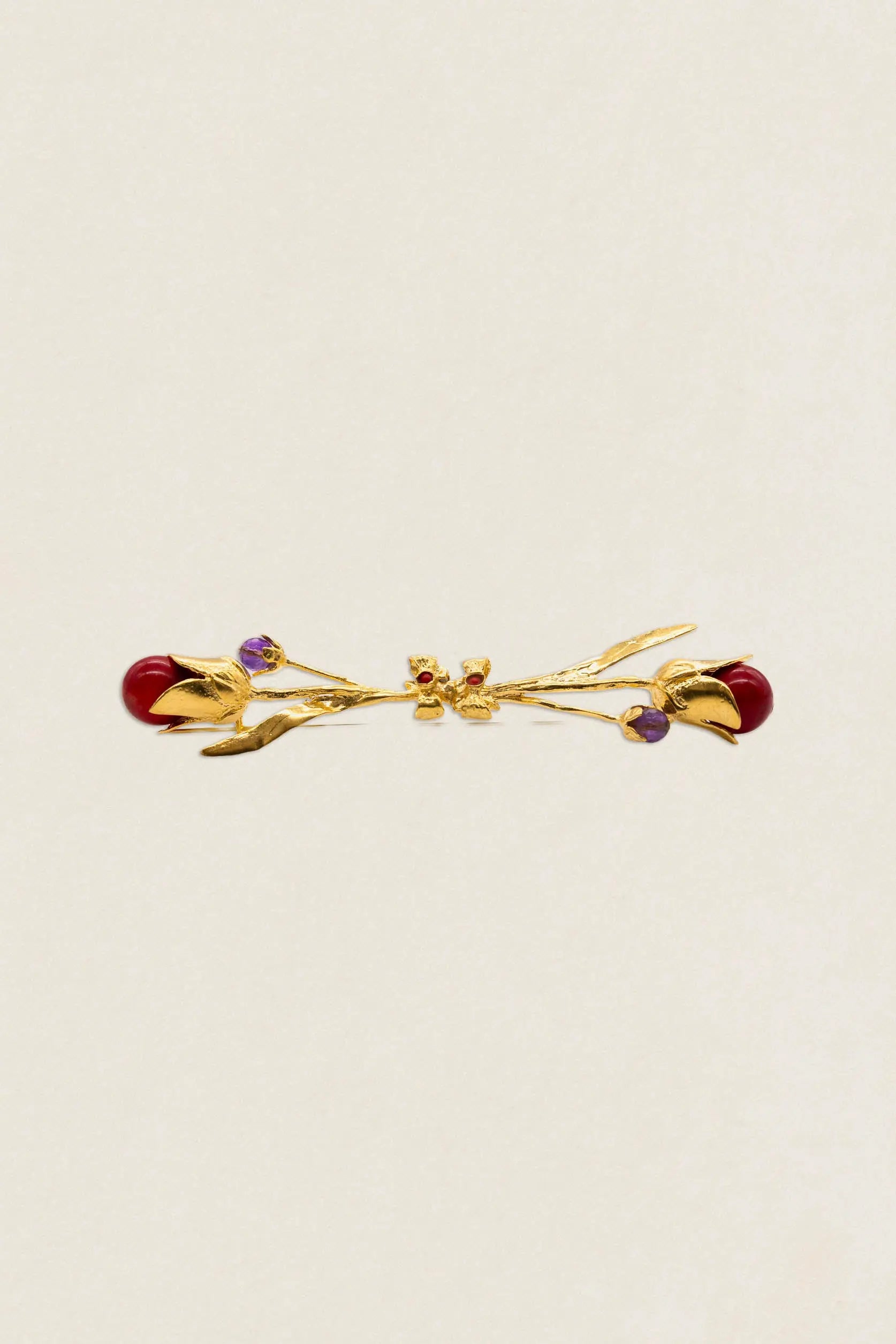 Broche Flor Roja BR23-The Nook Store