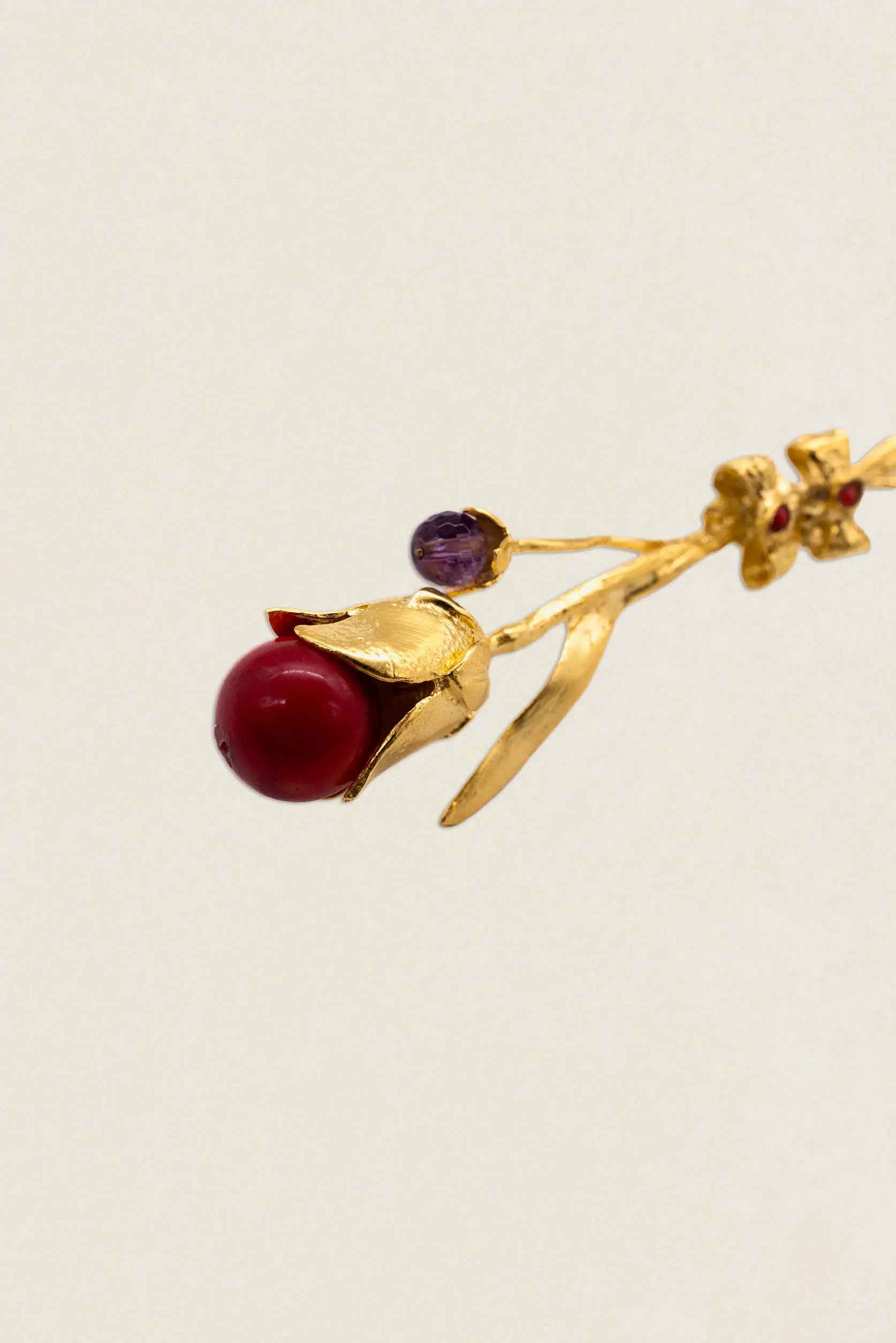 Broche Flor Roja BR23-The Nook Store