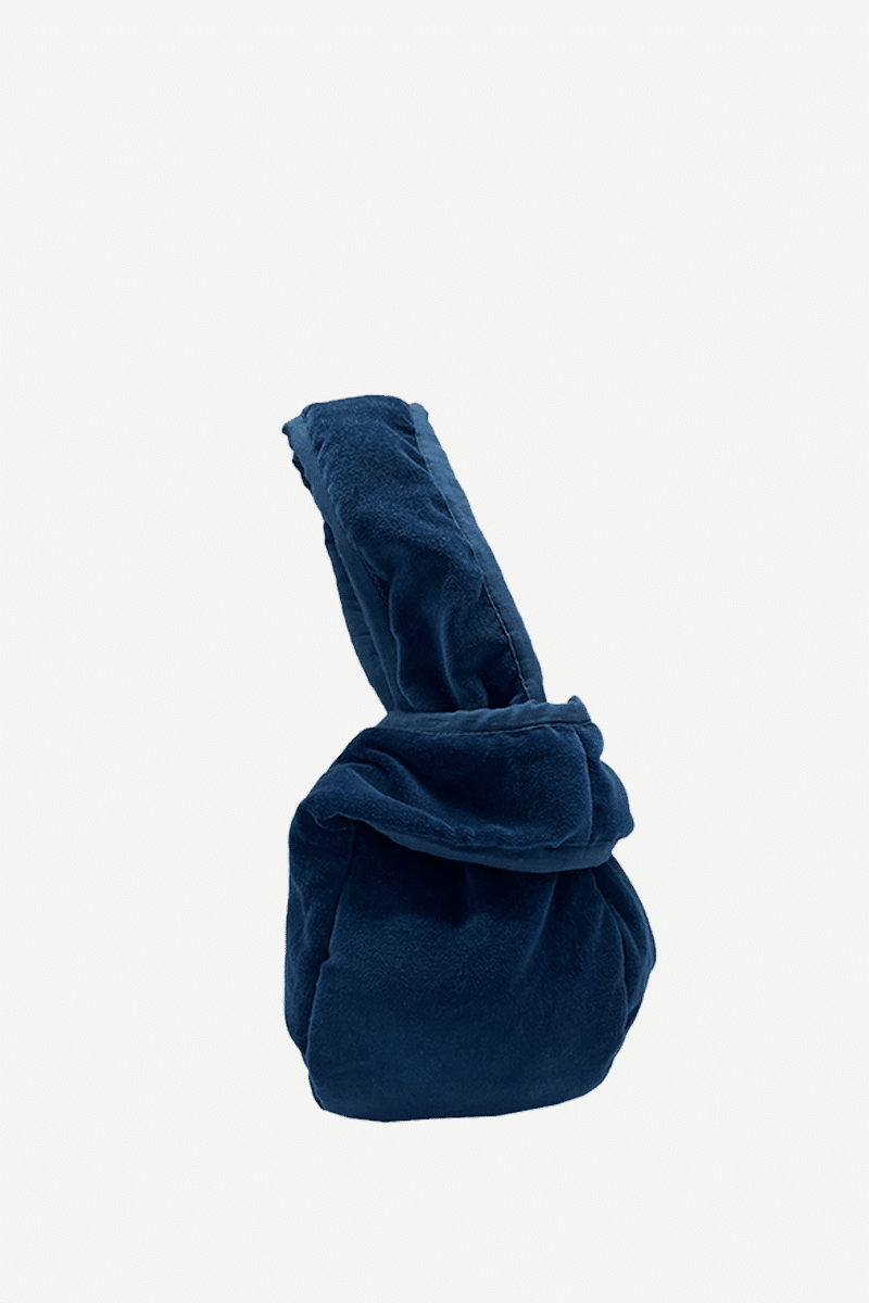 Bolso Asa terciopelo Marino