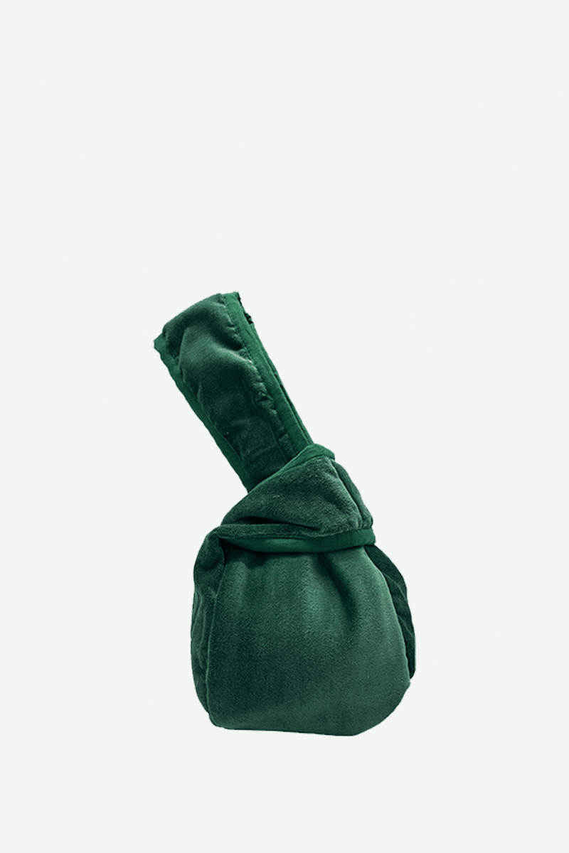 Bolso Asa terciopelo verde