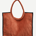 Bolso Shopper Terciopelo Teja