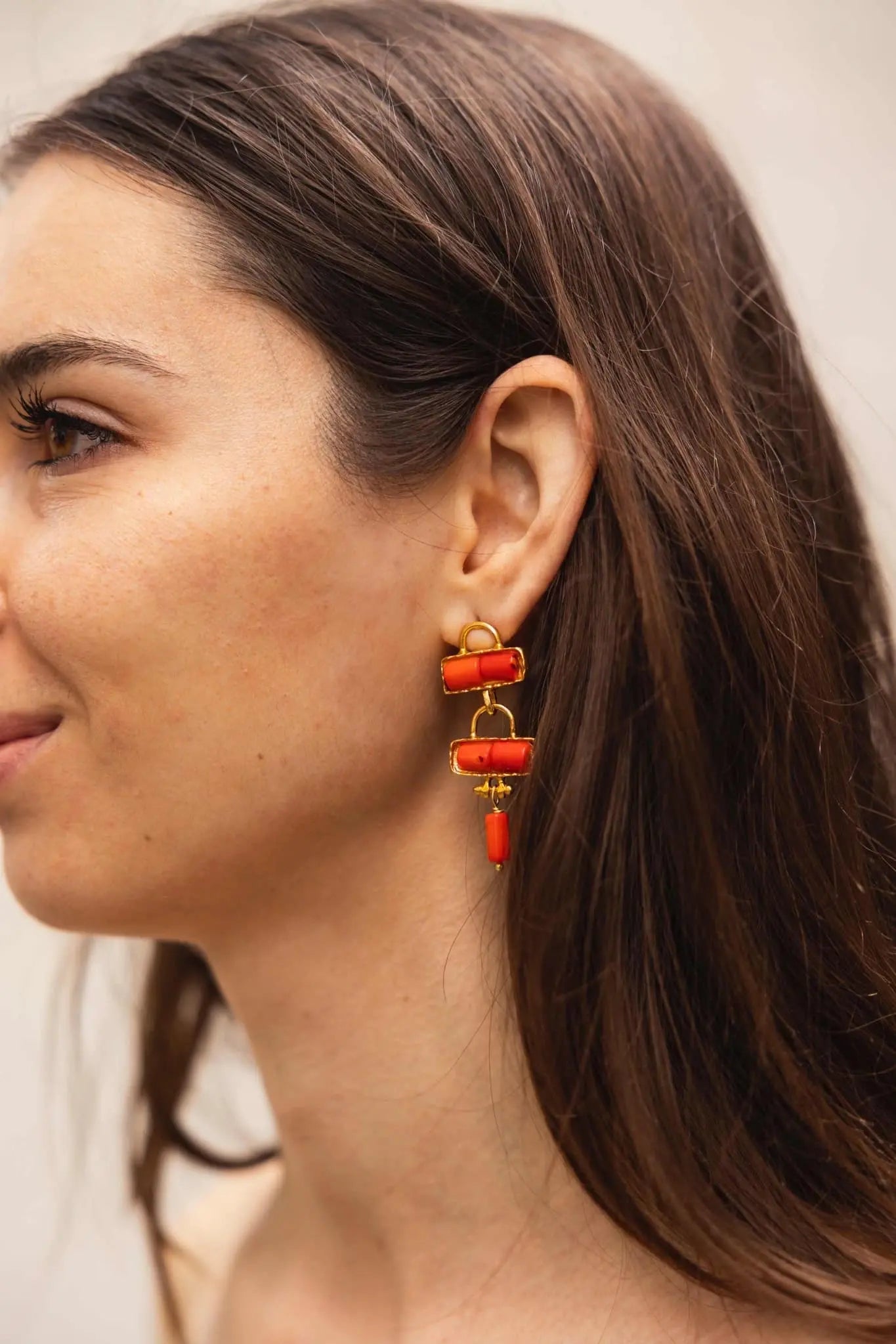 Pendientes Corales PEN107-The Nook Store