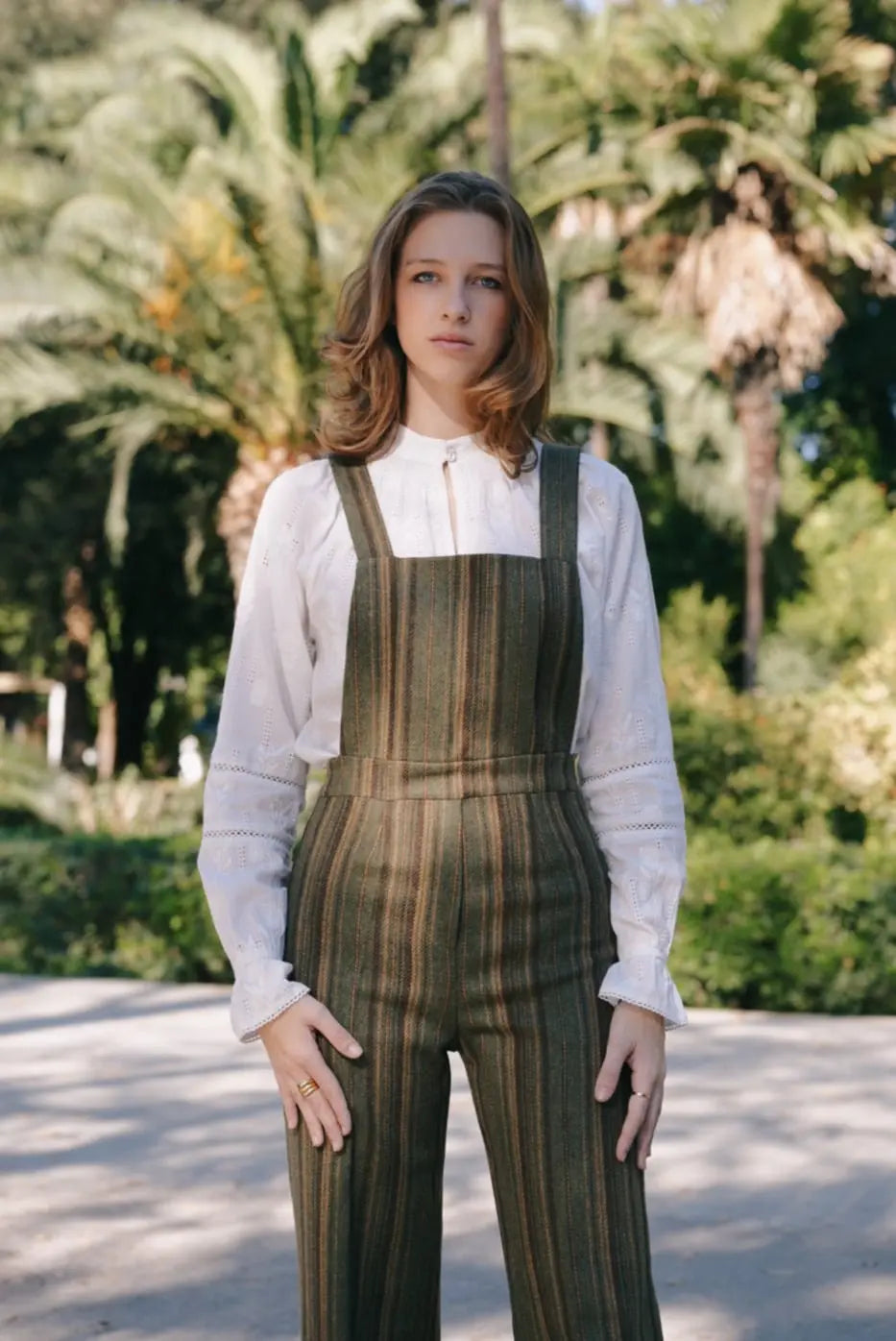 Peto Franchesca Rayas Verde Kaki The Nook Store