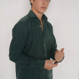 Logo shirt, 100% corduroy, no pockets LO600