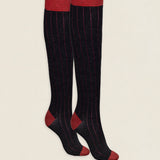 Calcetin caña alta L60 Negro carbón - Mattone