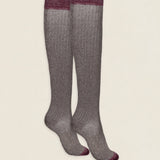 Calcetin purpurina caña alta PCA04 Tostado