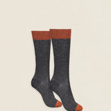 Calcetin P06 de purpurina Gris