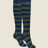 Calcetin caña alta R16 rayas Erika - Azul