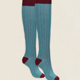 Calcetin caña alta L10 Aguamarina - Vino