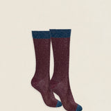 Calcetin P13 de purpurina Vino