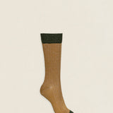 Calcetin P12 de purpurina Mostaza