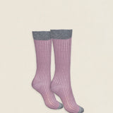 Calcetin P23 de purpurina Rosa Palo
