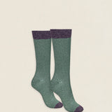 Calcetin P08 de purpurina Verde Oliva