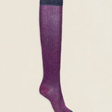 Calcetin purpurina caña alta PCA16 Buganvilla