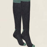 Calcetin purpurina Estrella caña larga PEL03 Gris - Verde Oliva