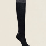 Calcetin purpurina Estrella caña larga PEL05 Negro - Gris