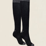 Calcetin purpurina Estrella caña larga PEL05 Negro - Gris