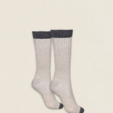 Calcetin P03 de purpurina Crudo