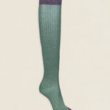 Calcetin purpurina caña alta PCA08 Verde Oliva