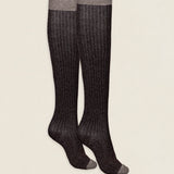 Calcetin purpurina caña alta PCA15 Chocolate
