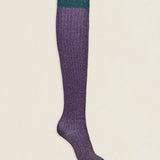 Calcetin purpurina caña alta PCA02 Viola