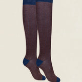 Calcetin caña alta L53 Marrón - Azul raf The Nook Store