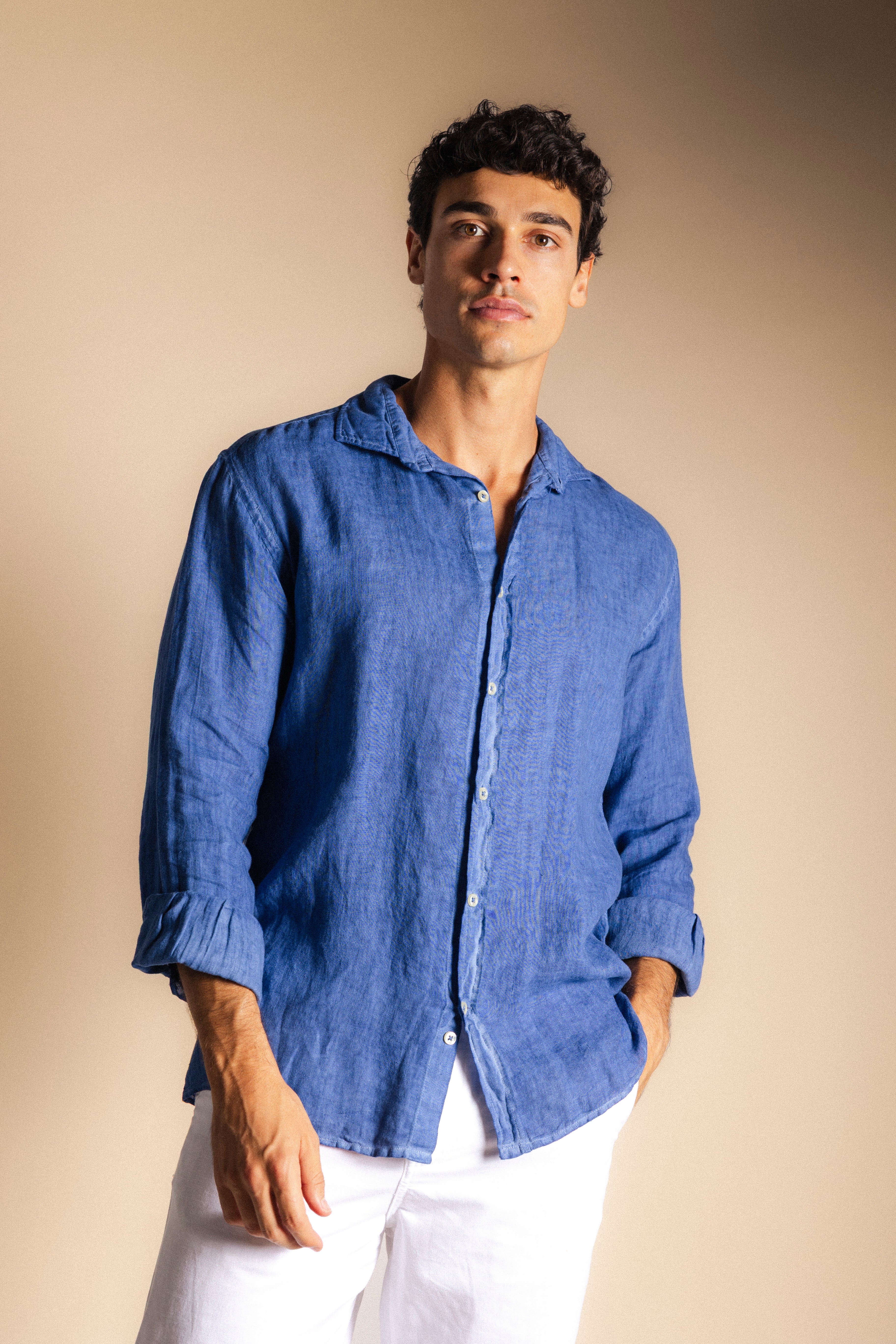 Camisa Lino Sin Bolsillos 937-The Nook Store