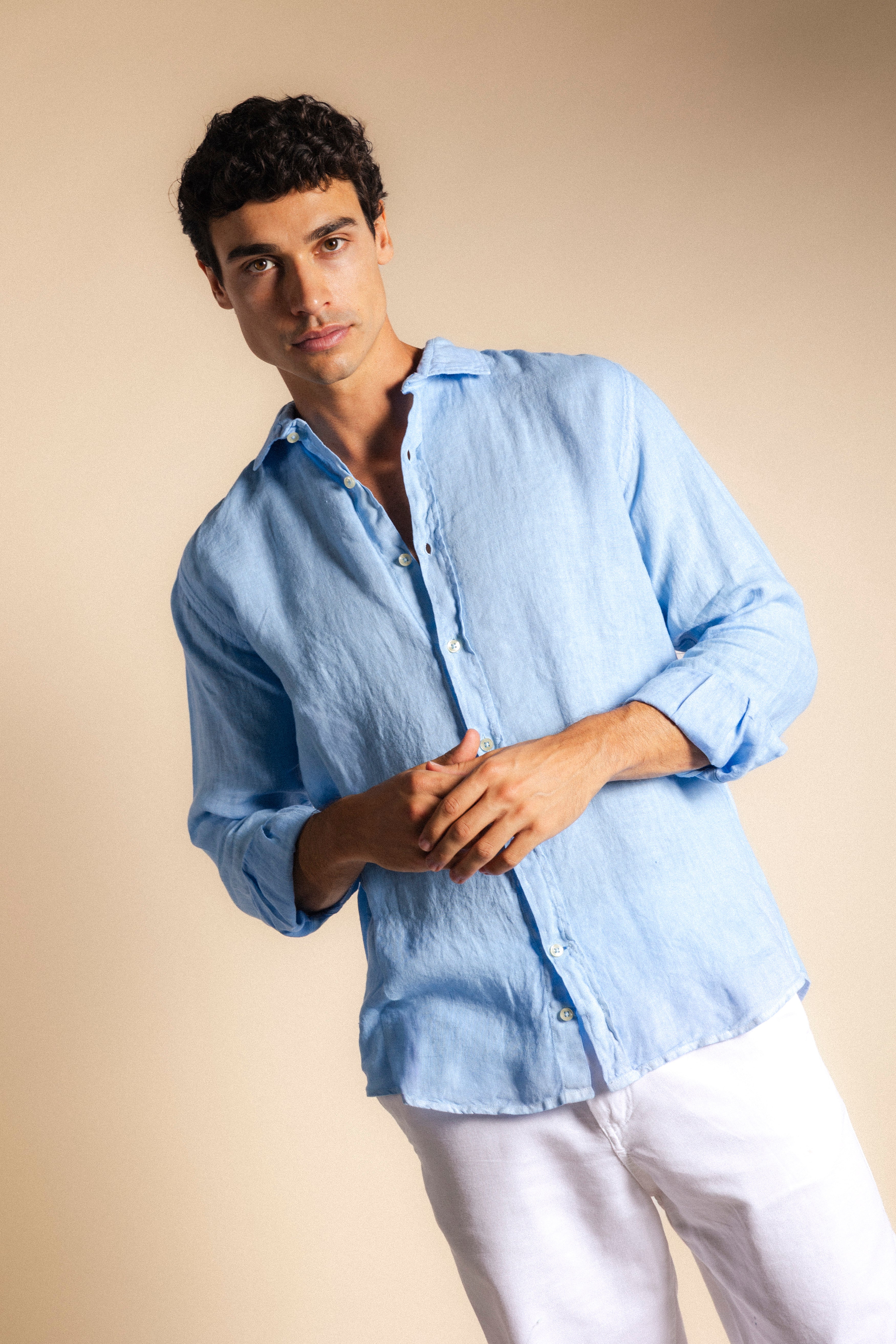 Camisa Lino Sin Bolsillos 936-The Nook Store