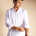 Camisa Lino Sin Bolsillos 1-The Nook Store