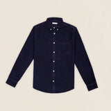 Camisa Micropana 1 Bolsillo Azul Marino