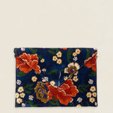 Cartera de Mano 31 Azul Marino Flores