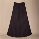 Falda Casilda Rayas Marrones y Negras FAL12