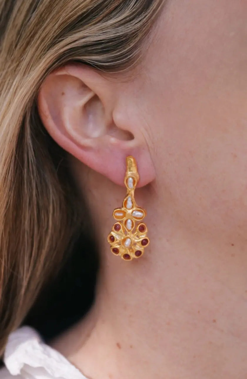 Pendientes Floris Bicolor PEN66 The Nook Store