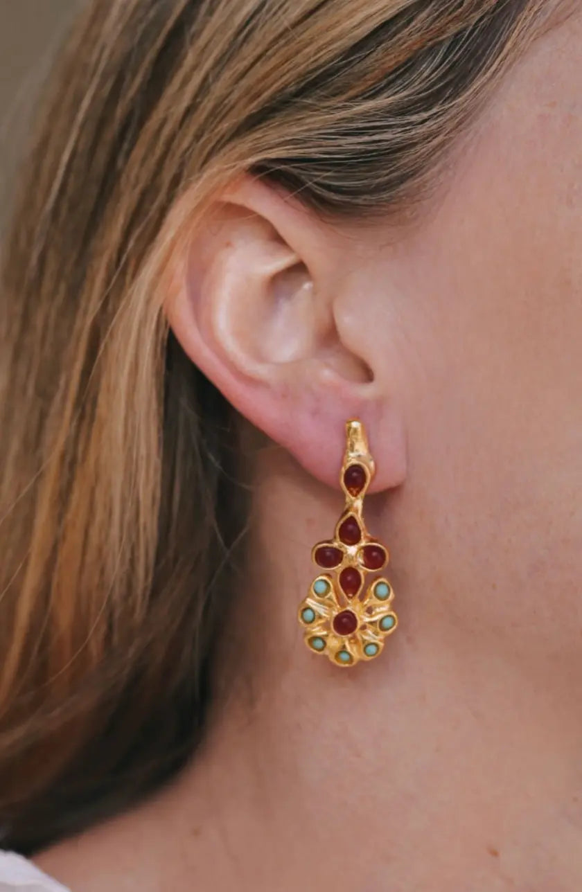 Pendientes Floris Bicolor PEN66 The Nook Store