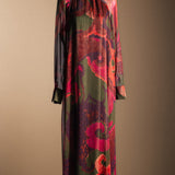 AL19 Vestido Alice Paisley Verde Oliva