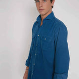 Logo Shirt Microcorduroy 100% 2 pockets LO16