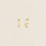 Pendientes Media Luna Circonitas PEN162