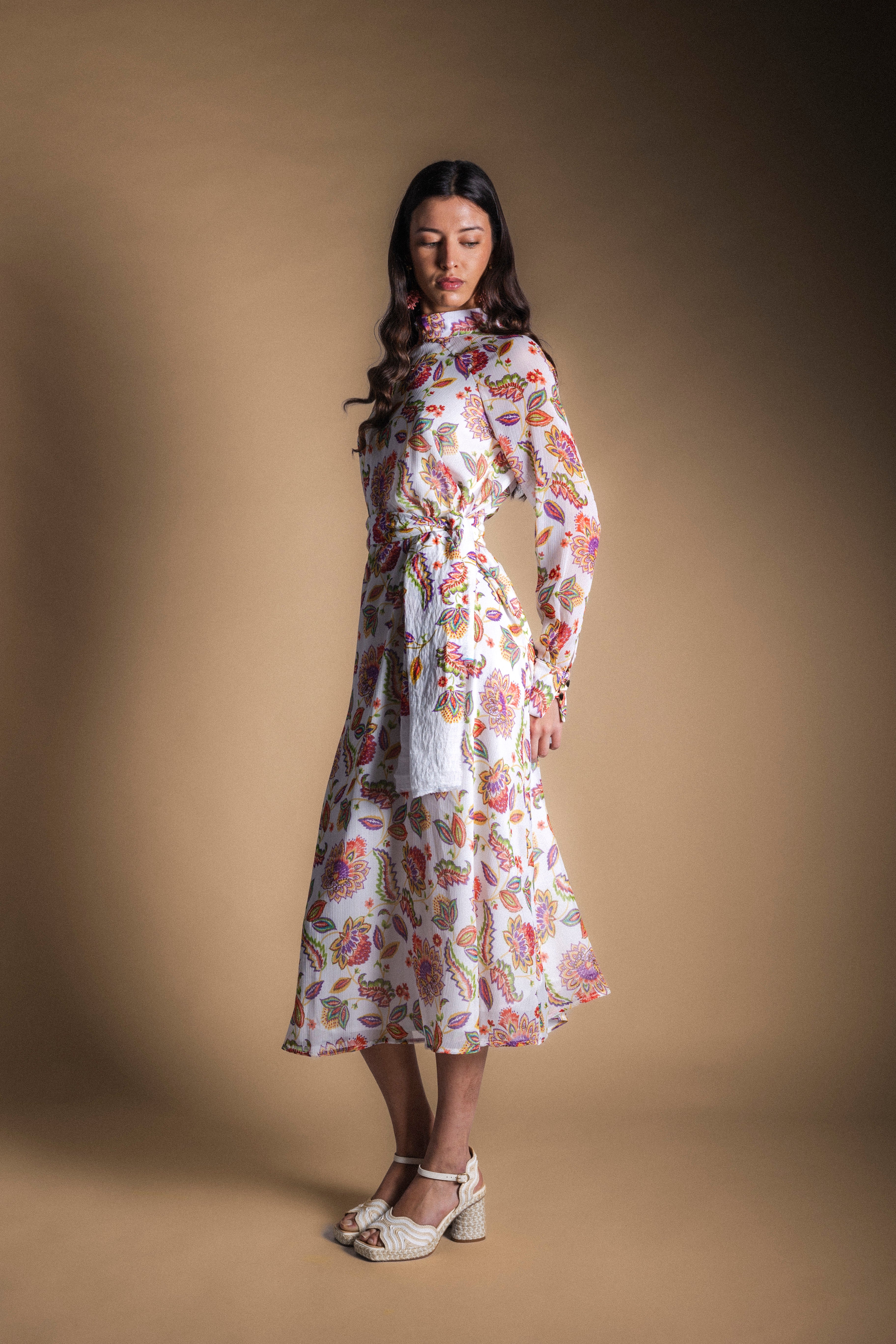 Vestido Alice Blanco Flores Indi AL11-The Nook Store