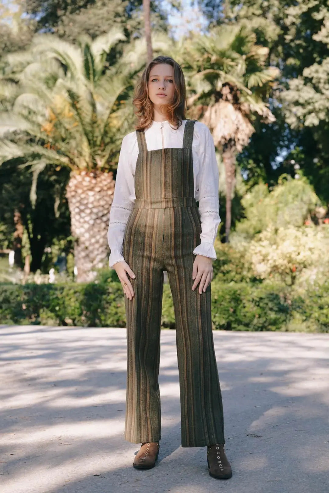 Peto Franchesca Rayas Verde Kaki The Nook Store