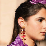 Pendientes Tassara Purple, Burgundy and Pink PEN91-The Nook Store