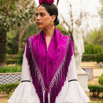 Mantón Carmuca Liso Púrpura M473-The Nook Store