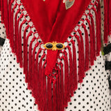 BR44 double teardrop stone brooch